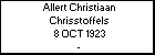 Allert Christiaan Chrisstoffels
