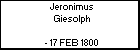 Jeronimus Giesolph