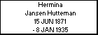 Hermina Jansen Hutteman