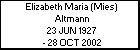 Elizabeth Maria (Mies) Altmann
