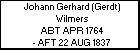 Johann Gerhard (Gerdt) Wilmers