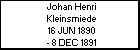 Johan Henri Kleinsmiede