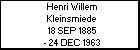 Henri Willem Kleinsmiede