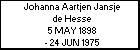 Johanna Aartjen Jansje de Hesse