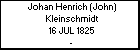 Johan Henrich (John) Kleinschmidt