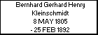 Bernhard Gerhard Henry Kleinschmidt