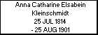 Anna Catharine Elsabein Kleinschmidt