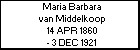 Maria Barbara van Middelkoop