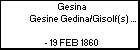 Gesina Gesine Gedina/Gisolf(s) /Gisolt(s)/