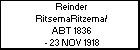 Reinder RitsemaRitzema/