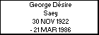 George D�sire Saey