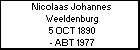Nicolaas Johannes Weeldenburg