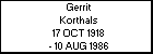 Gerrit Korthals
