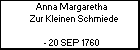 Anna Margaretha Zur Kleinen Schmiede