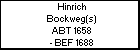 Hinrich Bockweg(s)