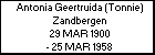 Antonia Geertruida (Tonnie) Zandbergen