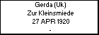 Gerda (Uk) Zur Kleinsmiede