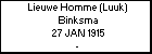 Lieuwe Homme (Luuk) Binksma