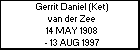 Gerrit Daniel (Ket) van der Zee