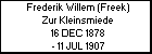 Frederik Willem (Freek) Zur Kleinsmiede