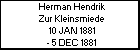 Herman Hendrik Zur Kleinsmiede
