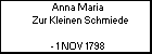 Anna Maria Zur Kleinen Schmiede