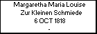 Margaretha Maria Louise Zur Kleinen Schmiede