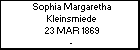 Sophia Margaretha Kleinsmiede