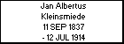 Jan Albertus Kleinsmiede
