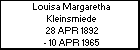 Louisa Margaretha Kleinsmiede