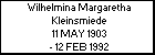 Wilhelmina Margaretha Kleinsmiede