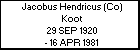 Jacobus Hendricus (Co) Koot
