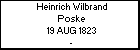 Heinrich Wilbrand Poske