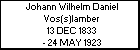Johann Wilhelm Daniel Vos(s)lamber